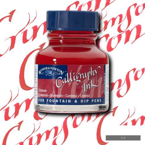 [094376907186] TINTA PARA CALIGRAFIA CRIMSON 30ML - WINSOR & NE