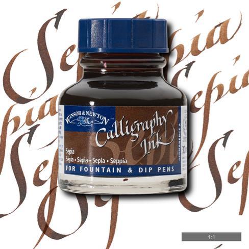 [094376907261] TINTA PARA CALIGRAFIA SEPIA 30ML 1111609 - WINSOR & NE