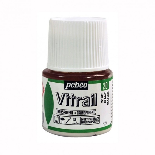 [3167860500204] VITRAIL 45ML BLANCO #20 TRANSPARENTE - PEBEO