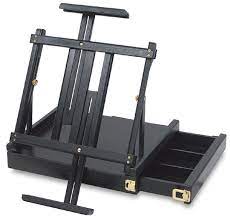 [082435003405] CABALLETE DE MESA CON CAJA RAVENNA AA1250 NEGRO - ART ALTERNATIVES