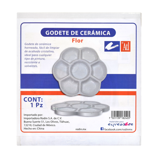 [7501139182405] GODETE FLOR DE CERAMICA PP-7 - RODIN
