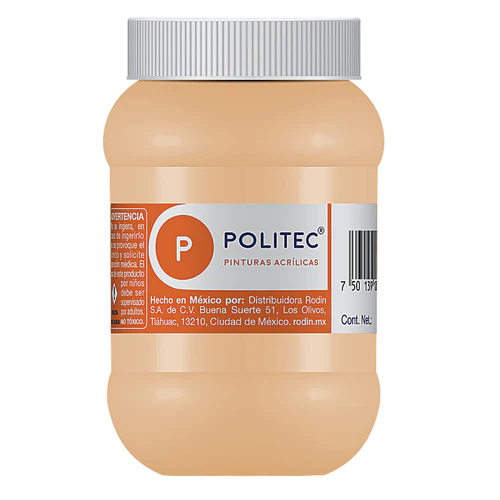 [7501230032265] PINTURA ACRILICA 500ML CARNE NO.322 - POLITEC