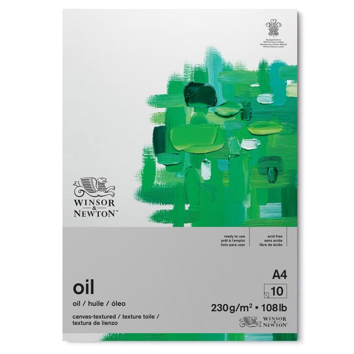 [884955076705] BLOCK WINTON OIL A4 108LB/230GRS 10H - WINSOR & NE