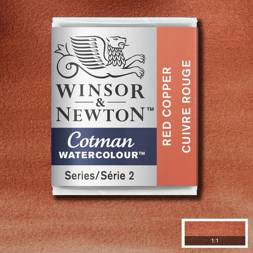 [884955090626] ACUARELA COTMAN EN PASTILLA RED COPPER - WINSOR & NE