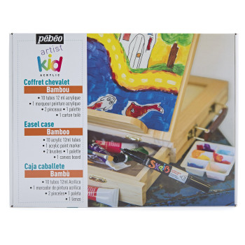 [3167863747927] CAJA CABALLETE PINTURA ACRILICA ARTIST KID